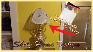 DIY How to make a VICTORIAN LAMPSHADE from dollar tree chopping mats SHELY HOME DESIGN dollartree by Shely Home Design 1,123 views 3 years ago 5 minutes, 40 seconds