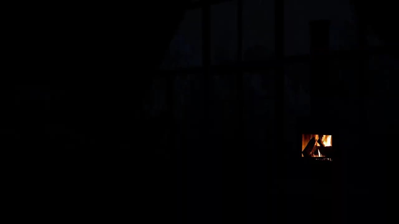 No Ads🔥Thunderstorm Above Tin Roof Cabin | Warm Fireplace, Steady Rain & Gentle Thunder in the Woods