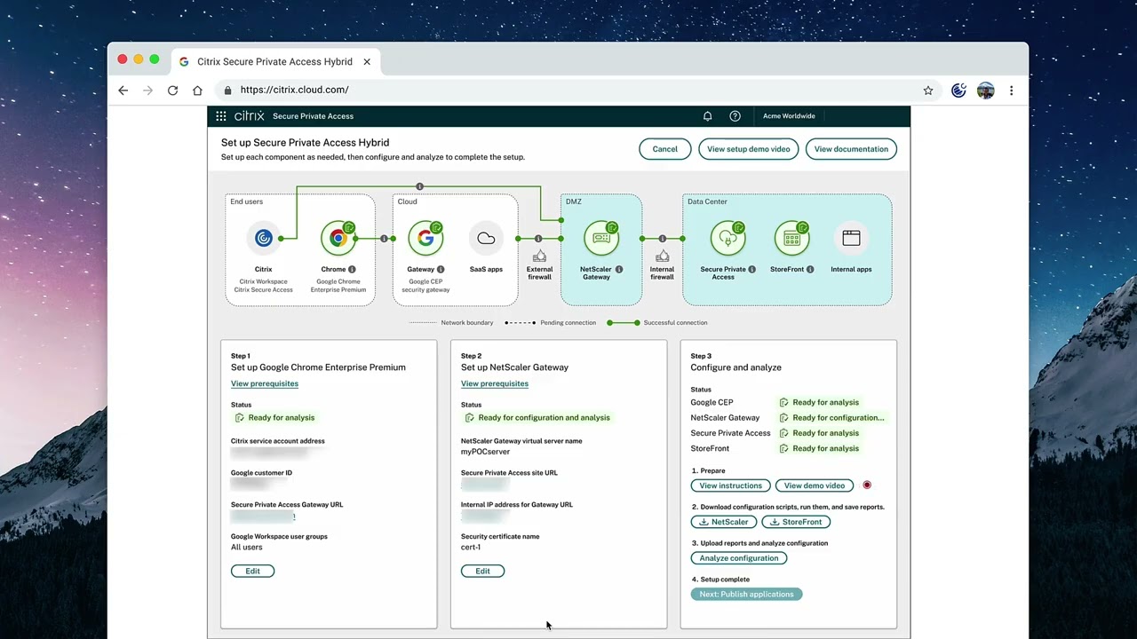 Citrix How To: Deploying Citrix Secure Private Access in hybrid deployment mode