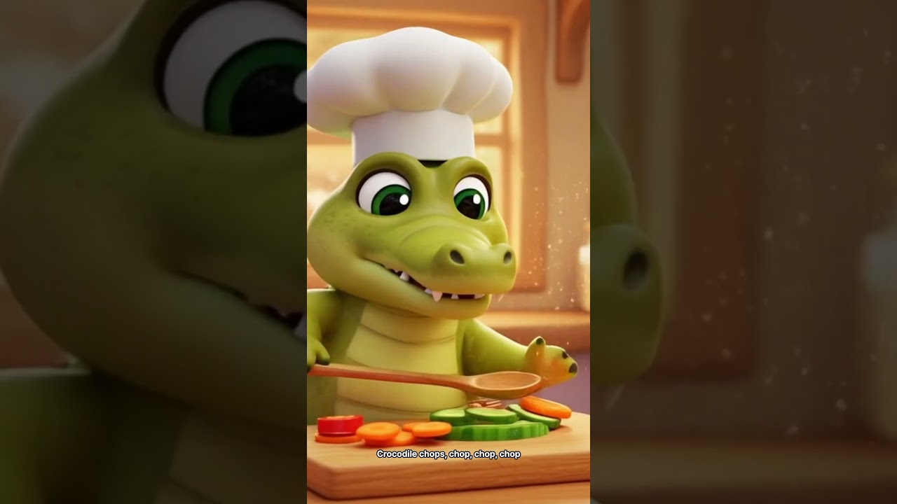 Cooking with Animal Friends 🧑‍🍳🦛🐊 | Kids Cooking Song