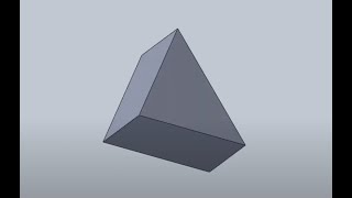 SolidWorks Tutorial: How to Create a 3D Triangle for Beginner
