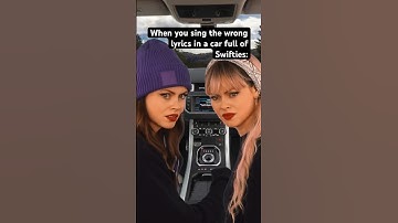 When you sing the wrong Taylor Swift lyrics in a car full of Swifties! #millennials #taylorswift