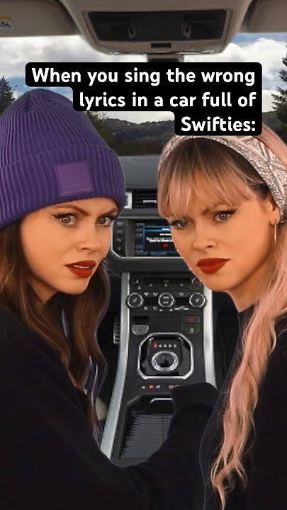 When you sing the wrong Taylor Swift lyrics in a car full of Swifties! #millennials #taylorswift