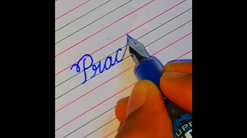 "Prachi" Beautiful name in Cursive writing #calligraphy #cursivewriting #shorts