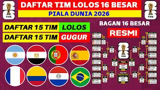 ARGENTINA QUALIFIES! LIST OF TEAMS THROUGH TO THE 2026 WORLD CUP ROUND OF 16 - LATEST 2026 WORLD ...