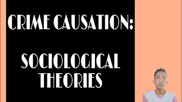 Crime causation: Sociological Theories