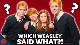 J vs Ben: Which WEASLEY Said What  HARD MODE | Harry Potter Trivia