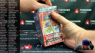5/24/2026 2022 Leaf Hobby Blaster Football Box Break Random Players #3