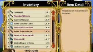 My Dragonfable Weapons