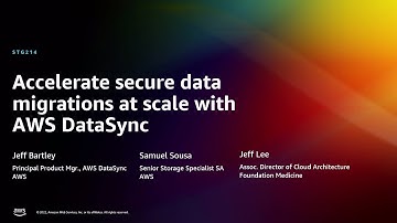 AWS re:Invent 2022 - Accelerate secure data migrations at scale with AWS DataSync (STG214)