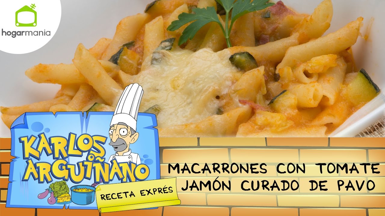 Receta de Macarrones con tomate de Karlos Arguiñano - YouTube