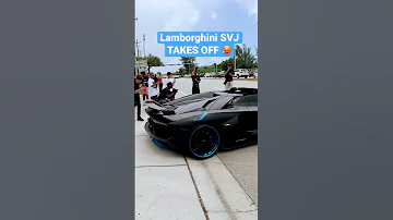Lamborghini SVJ TAKES OFF 