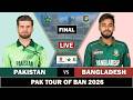 LIVE PAKISTAN Vs BANGLADESH 3RD ODI MATCH LIVE SCORES PAK Vs BAN LIVE MATCH COMENTARY 3 WKTS