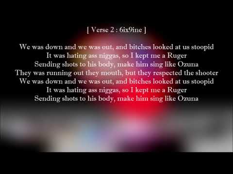 6ix9ine - Dummy (Lyrics) Feat. Trife Drew
