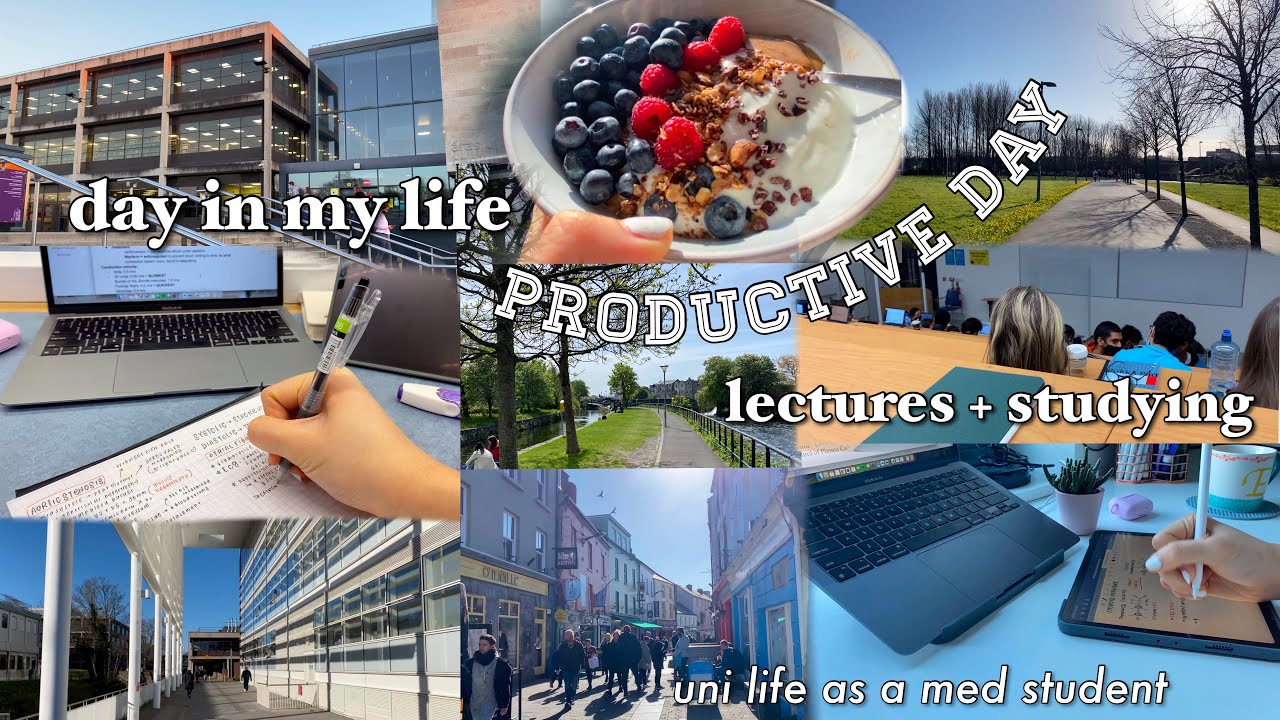 day in my life as a uni student 👩🏻‍🏫 lectures, vlog, studying & med ...