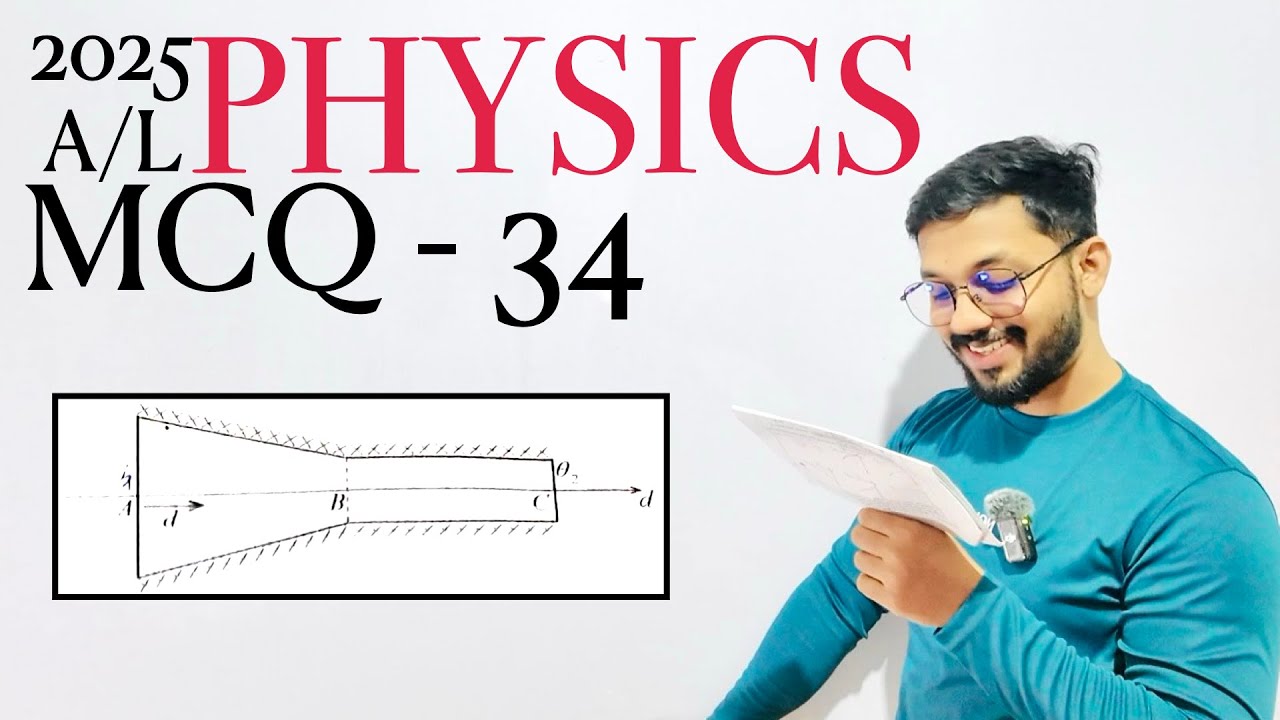 2025 Physics MCQ - 34 | By Sandun K. Dissanayaka | Channel A+