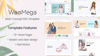 WooMega - Minimalist eCommerce PSD Template | Themeforest Website Templates and Themes