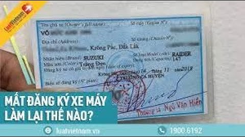 Làm lại đăng ký xe máy tại Hà Nội