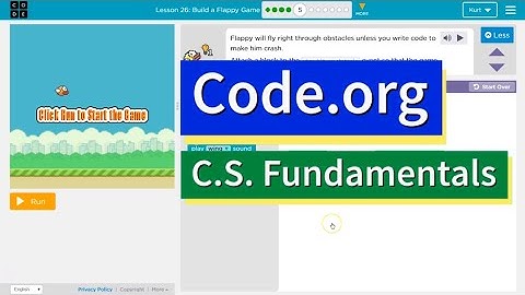 Build a Flappy Bird Game CS Express Lesson 26.5 Course C Tutorial with Answers