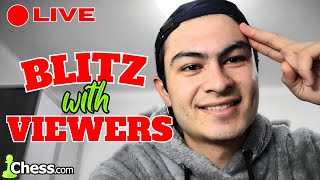 BLITZ WITH VIEWERS CHESS.COM🔴LIVE STREAM !