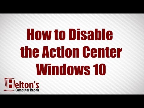 How to Disable Action Center Windows 10
 | Quick Guide 2022