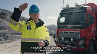 Watch Volvo's autonomous truck navigate itself through a dark mine