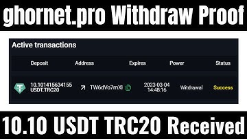 Ghornet Cloud Mining Mining withdraw proof || multicoin Cloud mining site 2023 | ghornet.pro