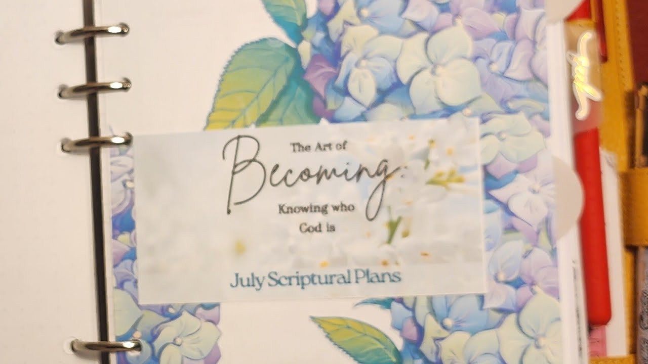July Scripture Writing Plan flip through featuring Anika Kreative Kloset scripture writing plan