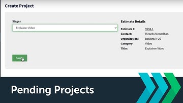 Creating A Project Via Pending Projects - Trackfront Tutorials