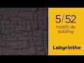 52 motifs de quilting en 2024  le labyrinthe  motif 552