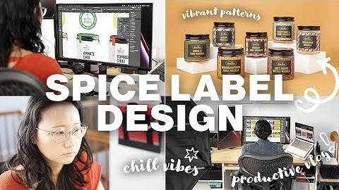 Productive Studio Vlog | Spice Jar Label Design Process | Chill Vibes