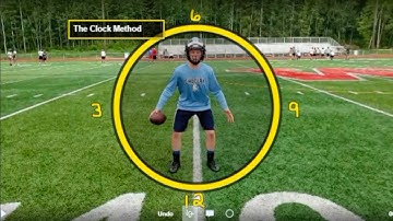 Two approaches to midline QB footwork
