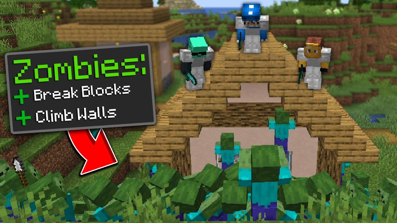Minecraft But 1 Like = 1 Zombie (1525 spawned...)