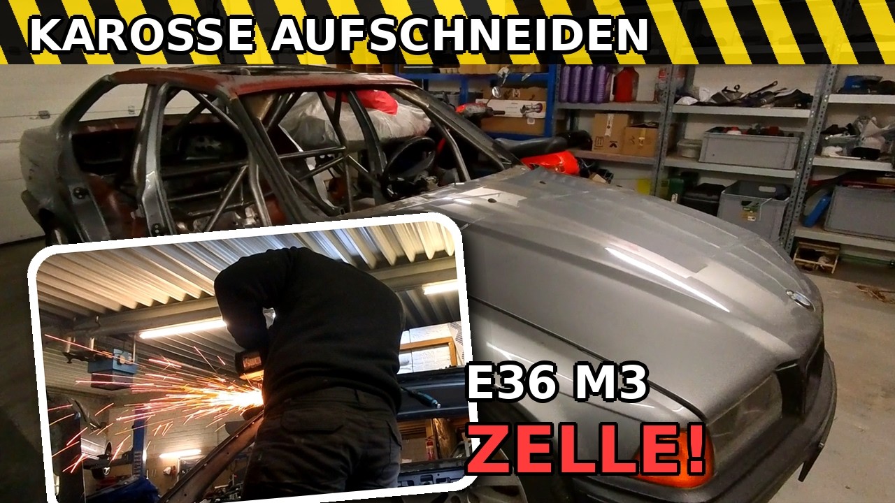 BMW E36 M3 Tracktool Aufbau | Karosserie zerschneiden für die Zelle!
