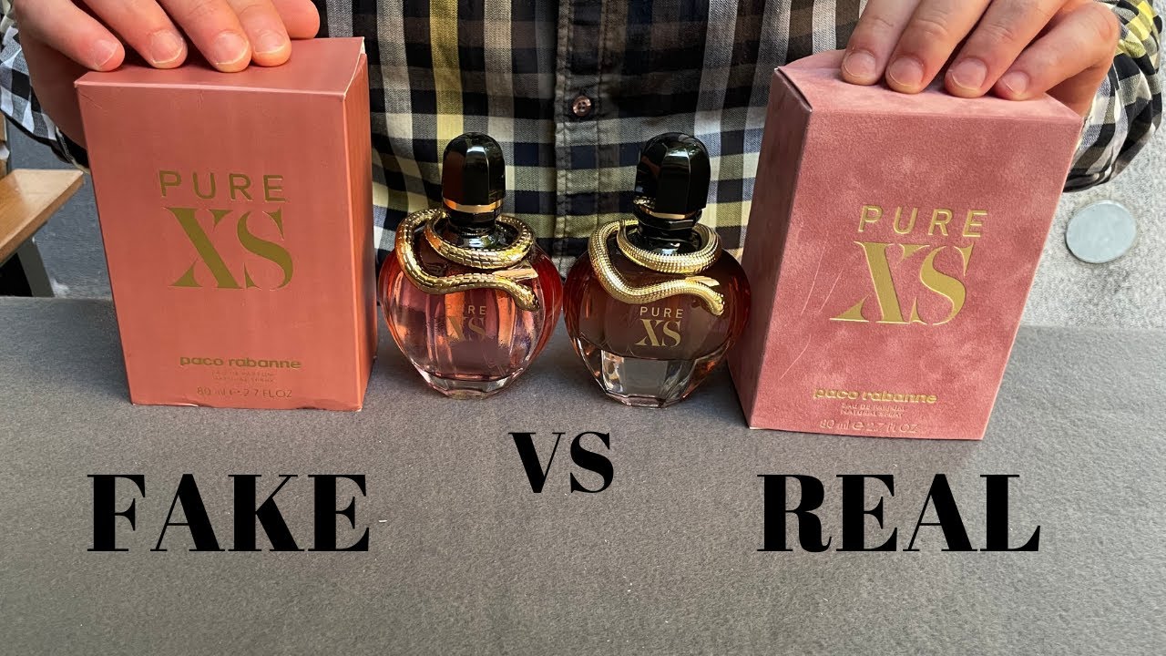 Fake vs Real Paco Rabanne XS For Her Perfume 80 ml - YouTube