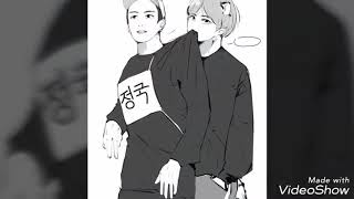 Vkook fanart (me mata me mata)