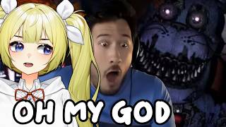 New FNAF fan Reacts to Markiplier All FNAF Compilation