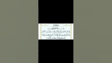 سورة النصر ( إذا جاء نصر الله والفتح ) الشيخ هزاع البلوشي #اكسبلور #قرآن #هزاع_البلوشي