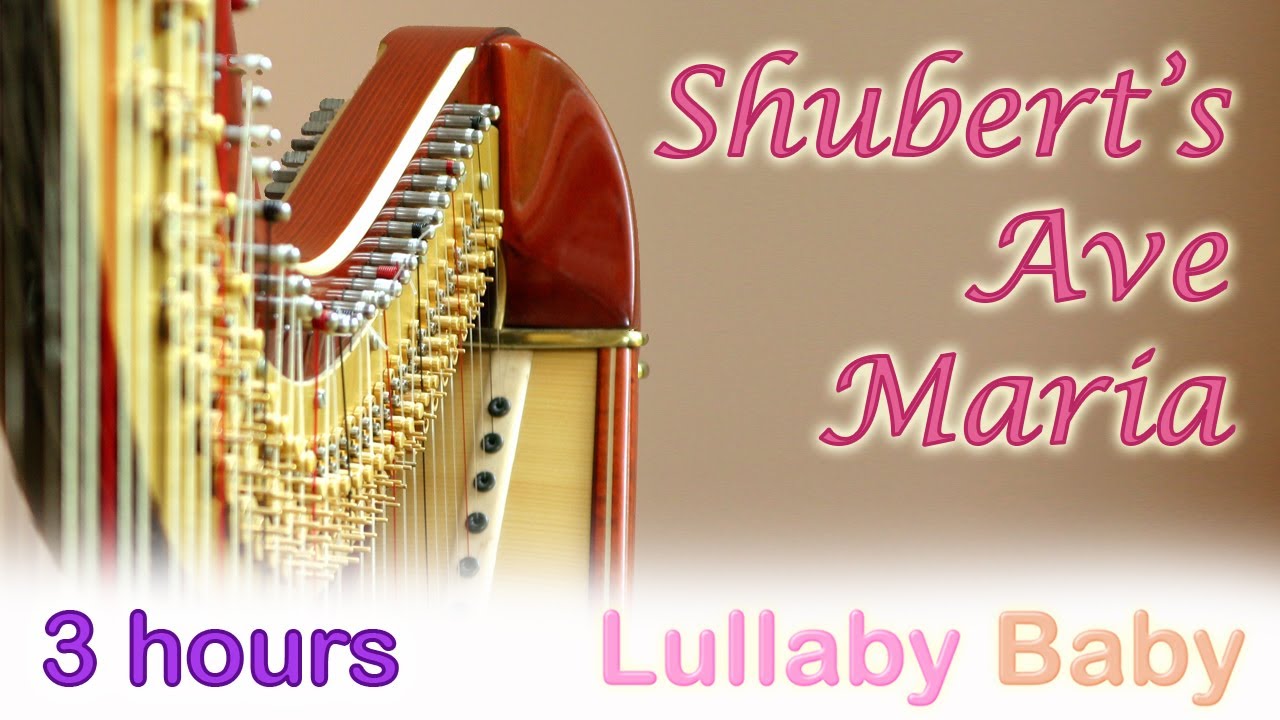3 Hours Shubert S Ave Maria Beautiful Harp Music Instrumental Relaxing Sleep Music Youtube