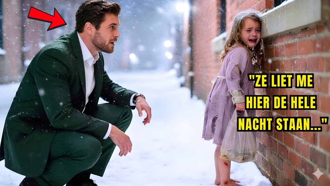 “Zij liet me hier staan!” Het meisje beefde — tot een stille miljonair-CEO haar huilen hoorde en…