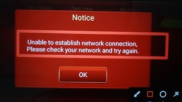 How to fix Unable to establish network connection, Please check your network and try again.