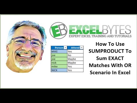 How To Use SUMPRODUCT To Sum EXACT Matches With OR Scenario In Excel