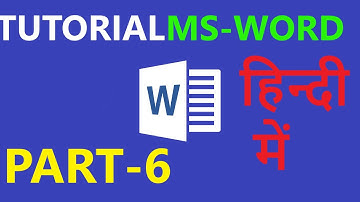 Microsoft office || Ms word tutorial in hinidi  Part-6 || creative learning by mk