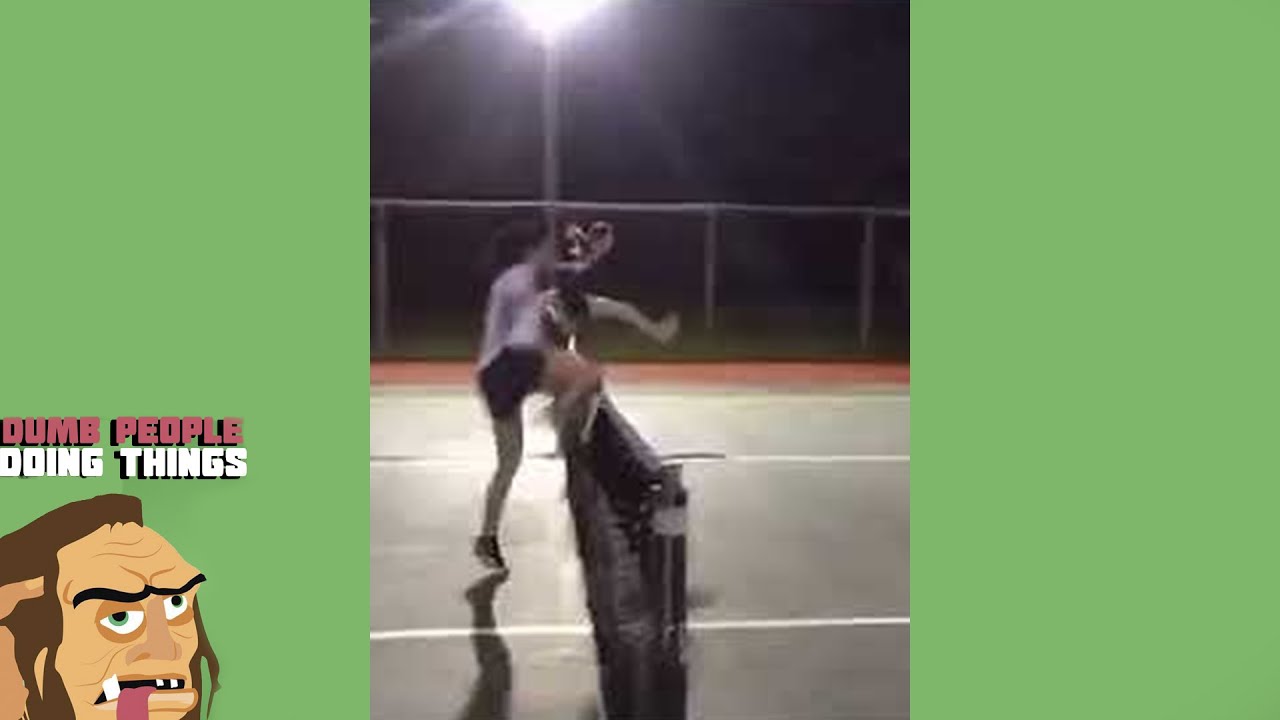 Girl Trips On Tennis Net And Faceplants Dumb People Doing Things
