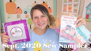September 2020 Sew Sampler Quilt Box // UNBOXING