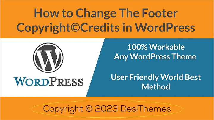How To Change Or Remove Footer Copyright Credits On Any WordPress Theme || 100% Workable Guaranteed