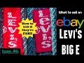 Levi's BIG E Can Sell for Over $2,000 on eBay - How to Tell Real from Fake - Don't get Suspended!