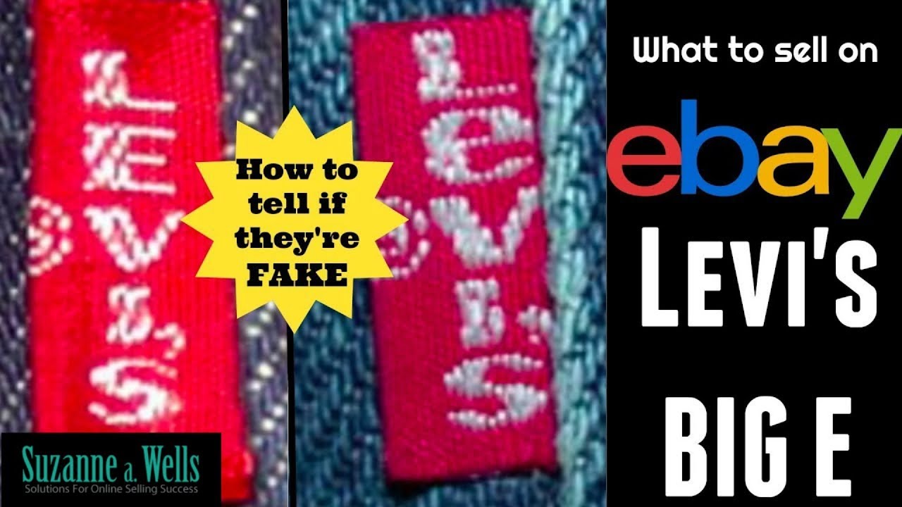 Levi's BIG E Can Sell for Over $2,000 on eBay - How to Tell Real from Fake  - Don't get Suspended! - YouTube