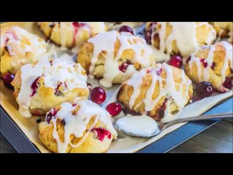 Cranberry White Chocolate Sour Cream Biscuits
