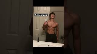 I was probably the biggest 14 yearold out there🥰 #bodybuilding#fitness #fyp #shorts #gym